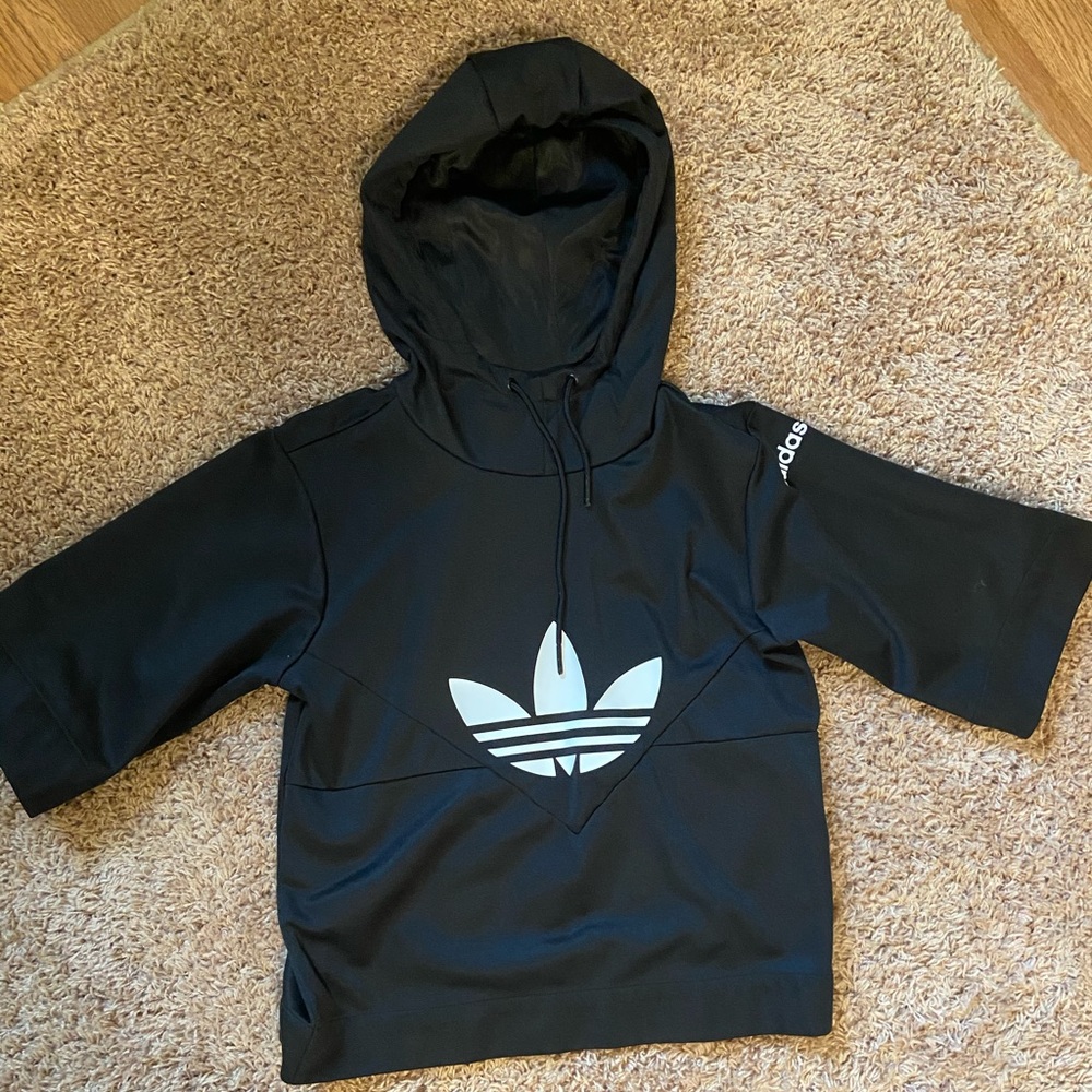Adidas, size S, three quarter sleeve hoodie